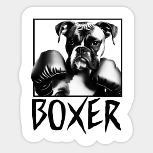 Boxer Dog - 4 Sticker